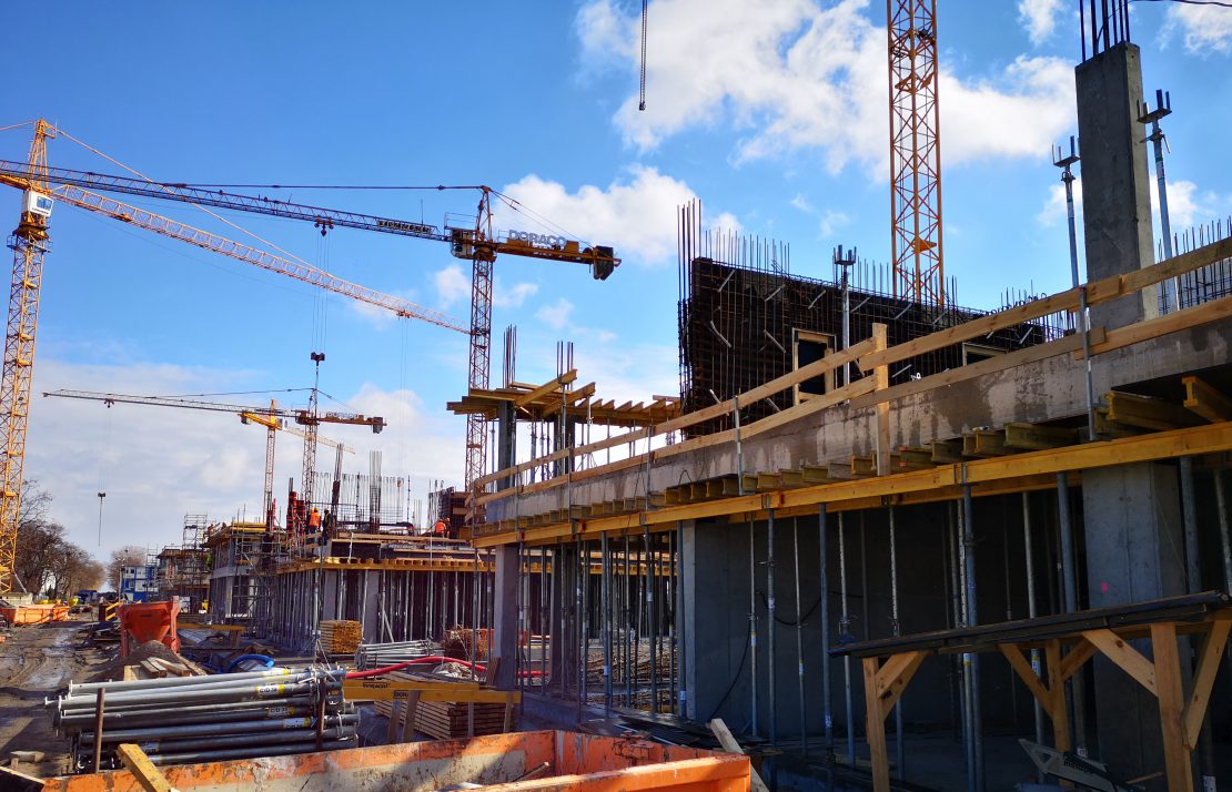 Budynek usługowo-mieszkalny Yacht Park w Gdyni - szalunki