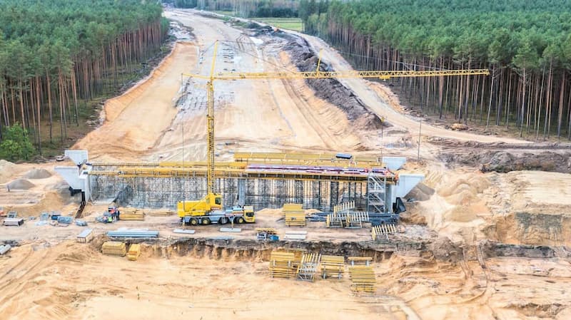 Trasa Lublin-Rzeszów na szalunkach Palisander